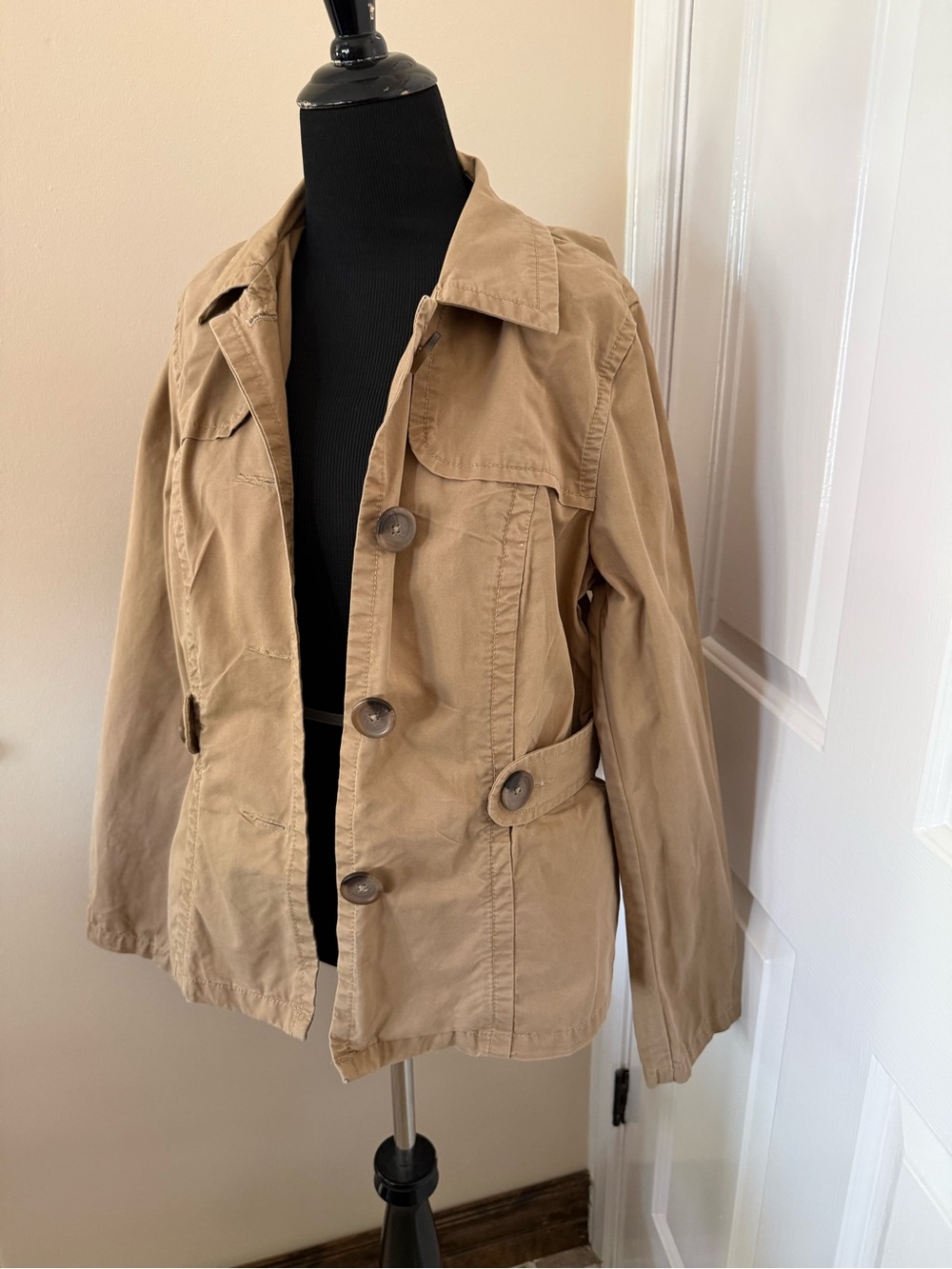 Old Navy pea coat style jacket/ coat brown/tan size L - Picture 5 of 5